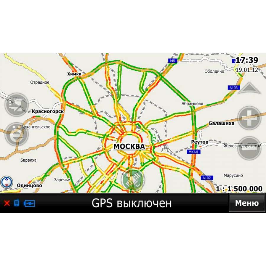 Карта москвы без gps